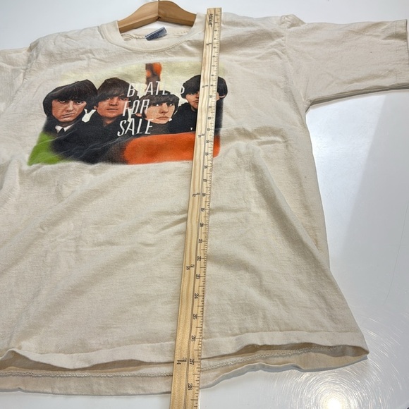 Band Tees × Vintage Vintage 90s Beatle for sale band tee Cream T-Shirt … - Picture 8 of 8